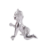 Laddoo Gopal God Idol | White Metal | Silver Color, Metal, Idol Size - 18 Cm, Religious, Ideal For Gift & Decoration Purpose, Home DƩcor, Traditional Style, Bal Gopal Statue